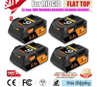 6,5AH Li-ion 18V pour RIDGID R 840087 Batterie R 840083 R R 840085 R R 840086 Capacité 6,0/4.0ah Série d'outils électriques rechargeables Série AEG 1 Battery 1 Charger