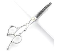6/6,5 pouces Sharonds Ciseaux de coiffure professionnels japonais 440C avec ciseaux à effiler, boîte à ciseaux, ajusteur de peigne(Ciseaux amincissants de 6 pouces-A)