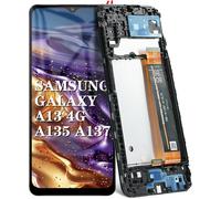 6.6"" Noir Kit Écran Lcd Avec Châssis Pour Samsung Galaxy A13 4g Sm-A135f Sm-A137f Écran Complet Tactile Lcd Display De Rechange Avec