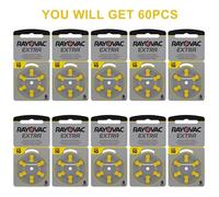 6-60 pièces Rayovac Batteries pour appareils auditifs supplémentaires batterie A10 10A PR70 10 batterie Zinc Air pour aide auditive numérique