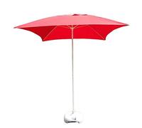 6.6Ft/2m Square Patio Garden Table Umbrella Perfect for Outdoor Yard Beach Commercial Event Market Swimming Pool Red