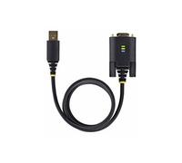 StarTech – Câble adaptateur USB vers série Null Modem FTDI RS232 2 m noir DB-9 (M)