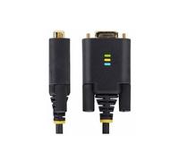 StarTech.com 6.6ft (2m) USB to Serial Adapter Cable, COM Retention, RS232 - Câble USB / série - USB (M) pour DB-9 (M) vissable - 2 m - robuste, moulé - noir