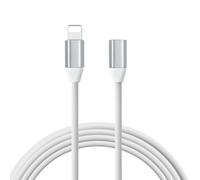 6,6FT Blanc Mâle à Femelle Connecteur de Station d¿accueil Adaptateur de Câble, Extension iOS Câble de Charge Synchronisation Vidéo et Audio compatible Appareils iOS