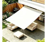 6.6X4.7M Blanc Voile d'ombrage Imperméable Rectangulaire, Toile Ombrage PES Résistant à l'eau, Filet dombrage Résistant 98% Protection Rayons UV pour Patio Jardin Terrasse Camping Extérieur