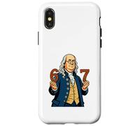 6-7 1776 Ben Franklin Six Sept Histoire américaine 6 7 Coque pour iPhone X/XS