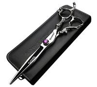 6/7 / 8/9 pouces coupe de cheveux professionnel Slim ciseaux set japonais ciseaux de coiffeur hommes ou femmes ciseaux de coiffeur (7 pouces plat-B)