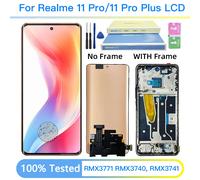 6.7 "AMOLED pour Realme 11 Pro + Plus RMX3740 écran LCD avec cadre écran tactile numériseur pour Realme11Pro RMX3771 affichage 11 Pro Plus No Frame
