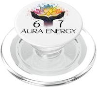 6 7 Aura Energy at 67 Aura Level 67% Six Seven Meme Funny 67 PopSockets PopGrip pour MagSafe