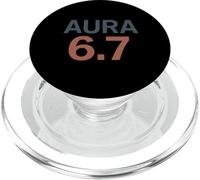 6 7 Aura Farming 67 Funny Gamer Meme Aesthetic 6 7 Aura PopSockets PopGrip pour MagSafe