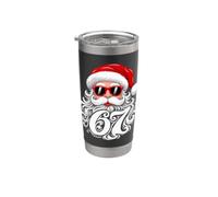 6 7 Christmas 67 Santa Six Seven Graphic Gobelet isotherme en acier inoxydable double paroi