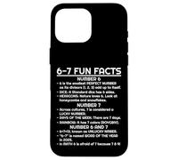 6 7 Faits Amusants Internet Meme Number Six and Seven Tee Coque pour iPhone 16 Pro Max