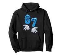 6 7 Flames drôles Six Sept Mains Meme Sweat à Capuche