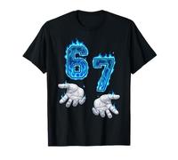 6 7 Flames drôles Six Sept Mains Meme T-Shirt