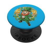 6 7 Leprechaun Funny Meme Fête de la Saint-Patrick PopSockets PopGrip Adhésif