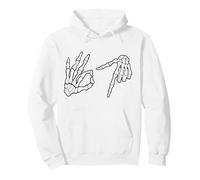 6 7 Meme Funny Six Seven Saying Squelette Hands Death DK. Sweat à Capuche