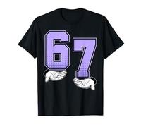 6 7 Meme Six Seven 67 Hands Meme Amusant pour Hommes, Filles, Garçons Et Enfants T-Shirt
