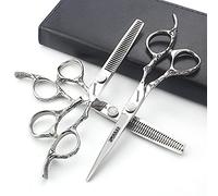 6/7 pouces ciseaux professionnels coupe de cheveux rose modèle ciseaux outils de coiffage japonais en acier inoxydable ciseaux set (6 pouces - 3pc)