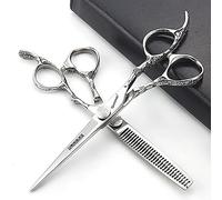 6/7 pouces ciseaux professionnels coupe de cheveux rose modèle ciseaux outils de coiffage japonais en acier inoxydable ciseaux set (6 pouces - 2pc -A)