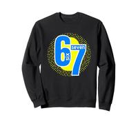 6 7 Six Sept gestes Grands Chiffres Soleil Sport Basketball Sweatshirt