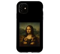 6 7 Six Sept Meme 67 Argot Alpha Amusant de la génération Z de Mona Lisa Coque pour iPhone 11
