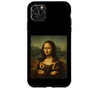 6 7 Six Sept Meme 67 Argot Alpha Amusant de la génération Z de Mona Lisa Coque pour iPhone 11 Pro Max