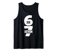 6 7 Six Seven Funny Meme 67 Tendance Teen Blague Alpha Slang Débardeur