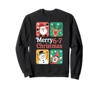6 7 Six Seven Meme Noël Femmes Hommes Enfants Sweatshirt