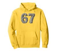 6 7 Six Seven Stone Number Design Rugged Style Graphic Sweat à Capuche
