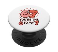 6 7 Valentines 67 Vous êtes Les 6 à Mes 7 drôles d'hommes, de Femmes et d'enfants PopSockets PopGrip Adhésif