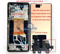 6.74 ''Original AMOLED pour OnePlus Ace 2 Pro écran LCD ACE2 Pro affichage + tactile pour OnePlus Ace 2Pro + cadre de câble flexible d'empreintes digitales Green Frame BOE