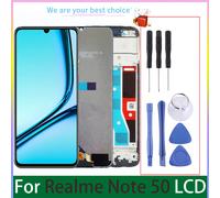 6.74 "pour Realme Note 50 écran LCD avec cadre écran tactile RMX3834 panneau numériseur pièces de rechange LCD