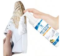 6,76 oz Nettoyant pour chaussures, Nettoyant pour sneakers blanches, Nettoyant mousse sans eau pour sneakers, Convient pour nettoyer les chaussures blanches, le , les bottes, le canvas, le PU, les tis