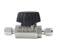 6 8 10 12 14 16 mm 1/4" 3/8" 1/2" 3/4" 1" Inch Tube OD Compression Union 316L Stainles Steel Hex Ball Valve 1000 PSI(6mm)