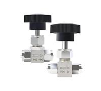 6 8 10 12 mm 1/4 3/8 1/2" Tuyau à torsion rapide en acier inoxydable 304 Valve aiguille contrôle du débit Air Eau Huile 1 pièce (12 x 8 mm)
