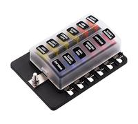 6 8 10 12 Voies 12/24 V Circuit de Bateau de Voiture Bloc de Porte-fusible à Lame Standard ATC ATO