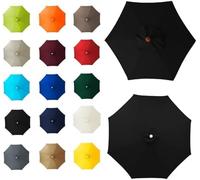 6/8 Arm Canopy Cover Replacement - Durable Sun Umbrella Fabric for Patio Terrace & Poolside Shade - Multiple Colors for Ultimate Outdoor Protection