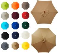 6/8 Arm Canopy Cover - Waterproof Sun Umbrella Replacement Fabric UV Protection Durable Outdoor Shade Multiple Colors for Patio Garden Terrace Pool Use