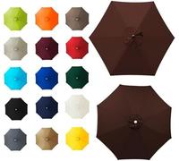 6/8 Arm Canopy Cover - Waterproof Sun Umbrella Replacement Fabric UV Resistant Multiple Colors for Patio Terrace Poolside Outdoor Shade Solutions Durable & Stylish