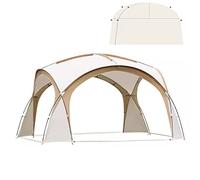 6-8 Man Dome Canopy Tent 4.2 X 4.2 X 2. Waterproof Outdoor Event Shelter Camping Gazebo Tents with 4 Removeable Sun Shade Walls, Family Large Canopy Tent for Fishing Hiking Picnic Vision