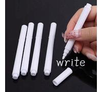 6/9/12 pièces Marqueurs de craie liquide blanche, séchage rapide, facile à essuyer, convient pour tableau noir, verre, fenêtres, utilisation à l'école, fournitures de bureau Polypropylène