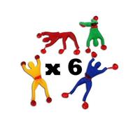 6 acrobates collants - Onwind - 8 5 cm lot de petits jouets kermesse enfants fête d'ecole anniversaire