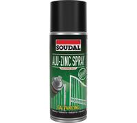 6 aérosols 400ml de alu-zinc spray - galvanisation à froid - aspect brillant - SOUDAL - 154608