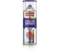 6 aérosols 400ml de color spray métallisé noir - SOUDAL - 155567