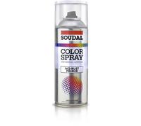 6 aérosols 400ml de color spray primaire pour tôles galvanisées, alliages légers et métaux blanc - SOUDAL - 160353