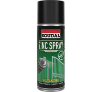 6 aérosols 400ml de zinc spray - galvanisation à froid - aspect mat - SOUDAL - 154607