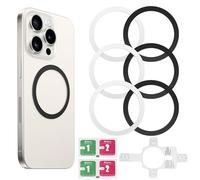 6 Anneau Magnétique pour MagSafe pour iPhone, Anneaux Autocollants Universels pour Charge Voiture, Anneau Autocollant Métal Ultra Fin Compatible Galaxy S23 et Xiaomi