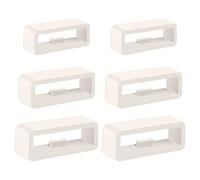 6 anneaux de maintien en silicone pour bracelet 22/20/18mm de rechange