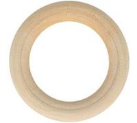 6 anneaux en bois 4 cm Beige G