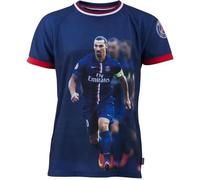 6 Ans - Maillot Enfant Psg - Paris Saint Germain - Zlatan Ibrahimovic - Polyester - Manches Courtes - Bleu Multicolore